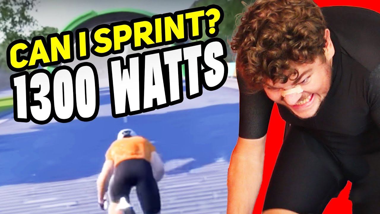 How To Sprint FAST on Zwift! - How Many WATTS Can I Sprint?