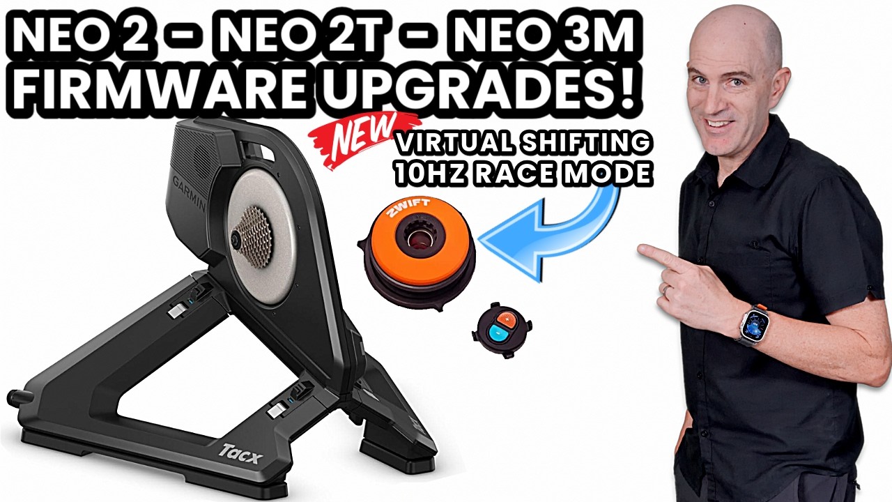 GARMIN Tacx NEO 2/2T & NEO 3M Updates: ZWIFT Virtual Shifting & Race Mode
