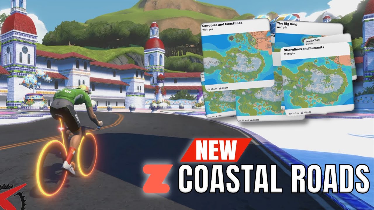 NEW Zwift Coastal Roads in Watopia