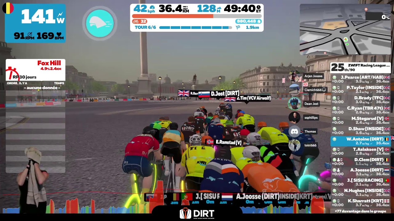 Zwift Racing League - EMEA West B2 - Stage 2 London Classique X6