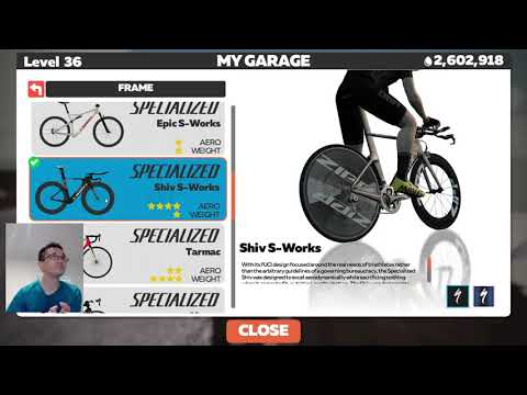 Lightweight attempts Zwift 100kph badge