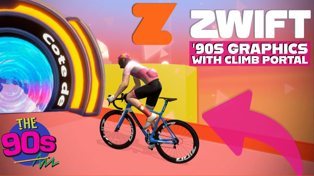 Zwift Switch to '90s Graphics with NEW Climb Portal Feature!