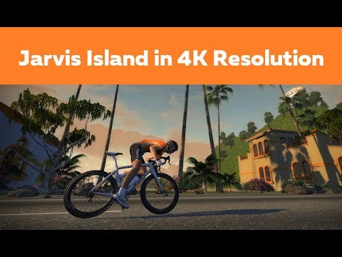 Zwifting Jarvis Island in 4K RESOLUTION