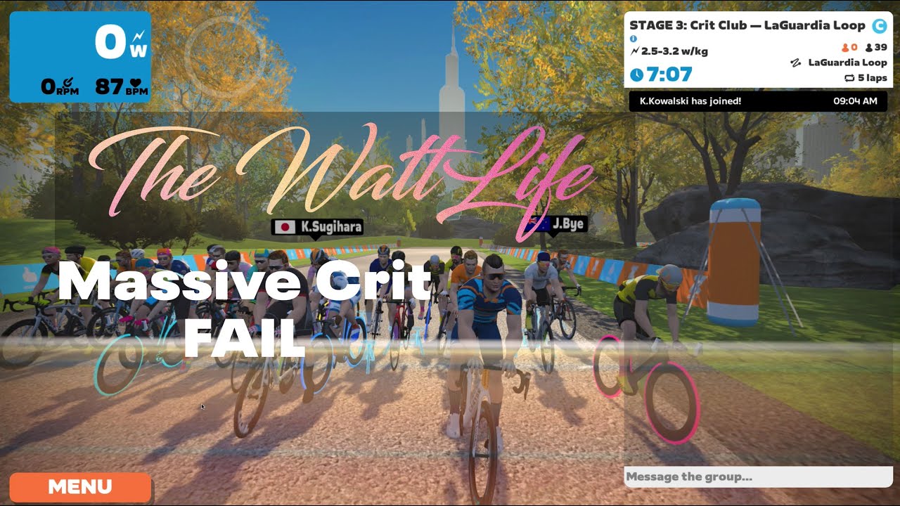 Zwift Race | Crit Race | New York- Fails and lessons