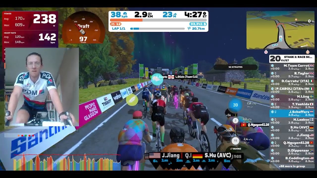 My first Zwift Win! Rematch @ Muckle Yin