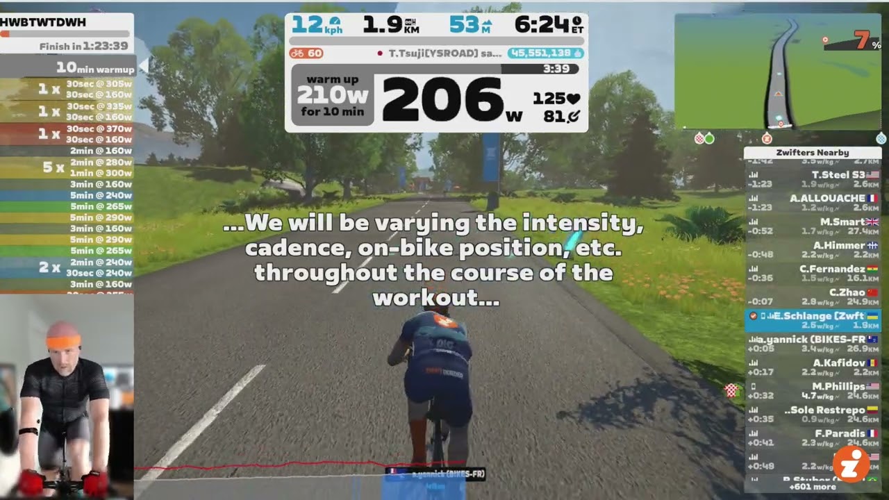 HWBTWTDWH Workout // Zwift "Build Me Up" Training Plan // Week 6