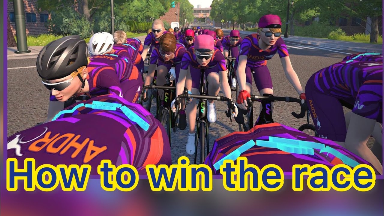 ZWIFT racing technique - HOW TO WIN THE RACE (English version with subtitle)
