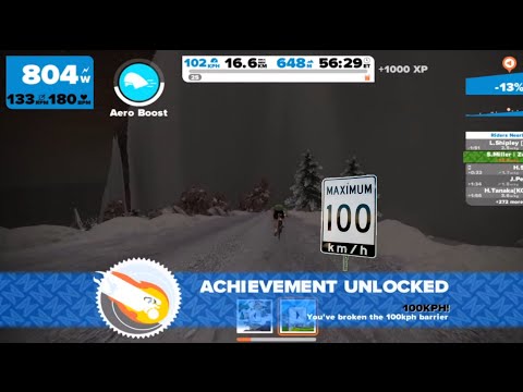 How to Unlock the 100Km/h Achievement on Zwift // Swift Zwift Tip