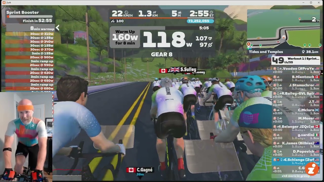 Zwift Camp: Baseline - Sprint Booster Workout