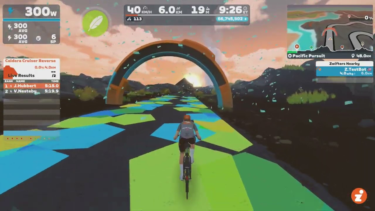 Zwift - Pacific Pursuit Ride Through