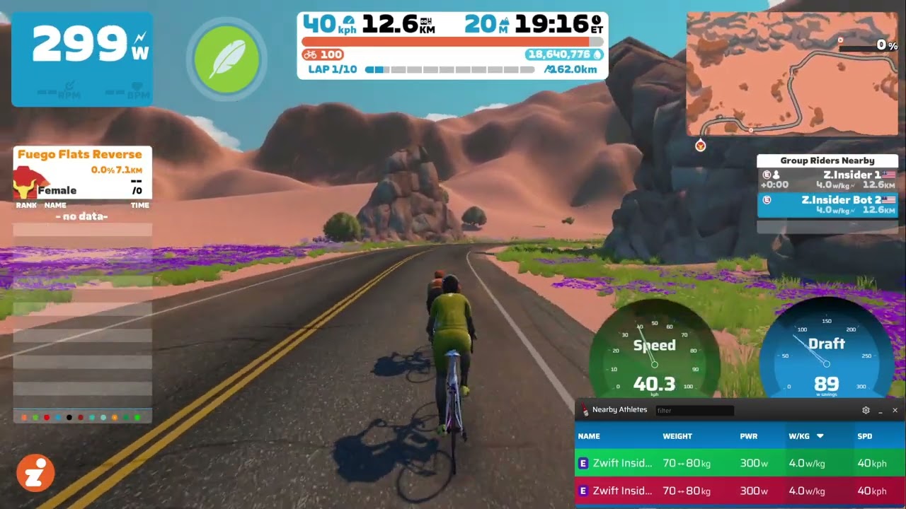 The Watt Wasting Window: a Zwift TTT Tip