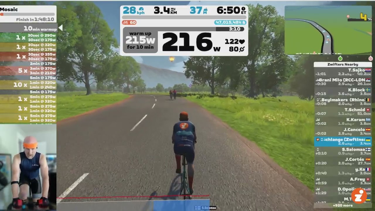 "Mosaic" Workout SUCCESS! // Zwift "Build Me Up" Training Plan // Week 9