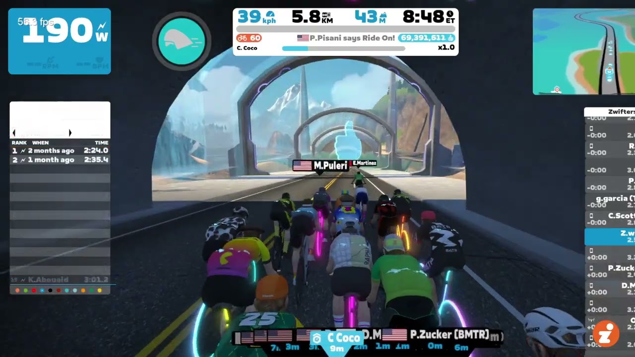 Overly Springy Zwift Cam on PC