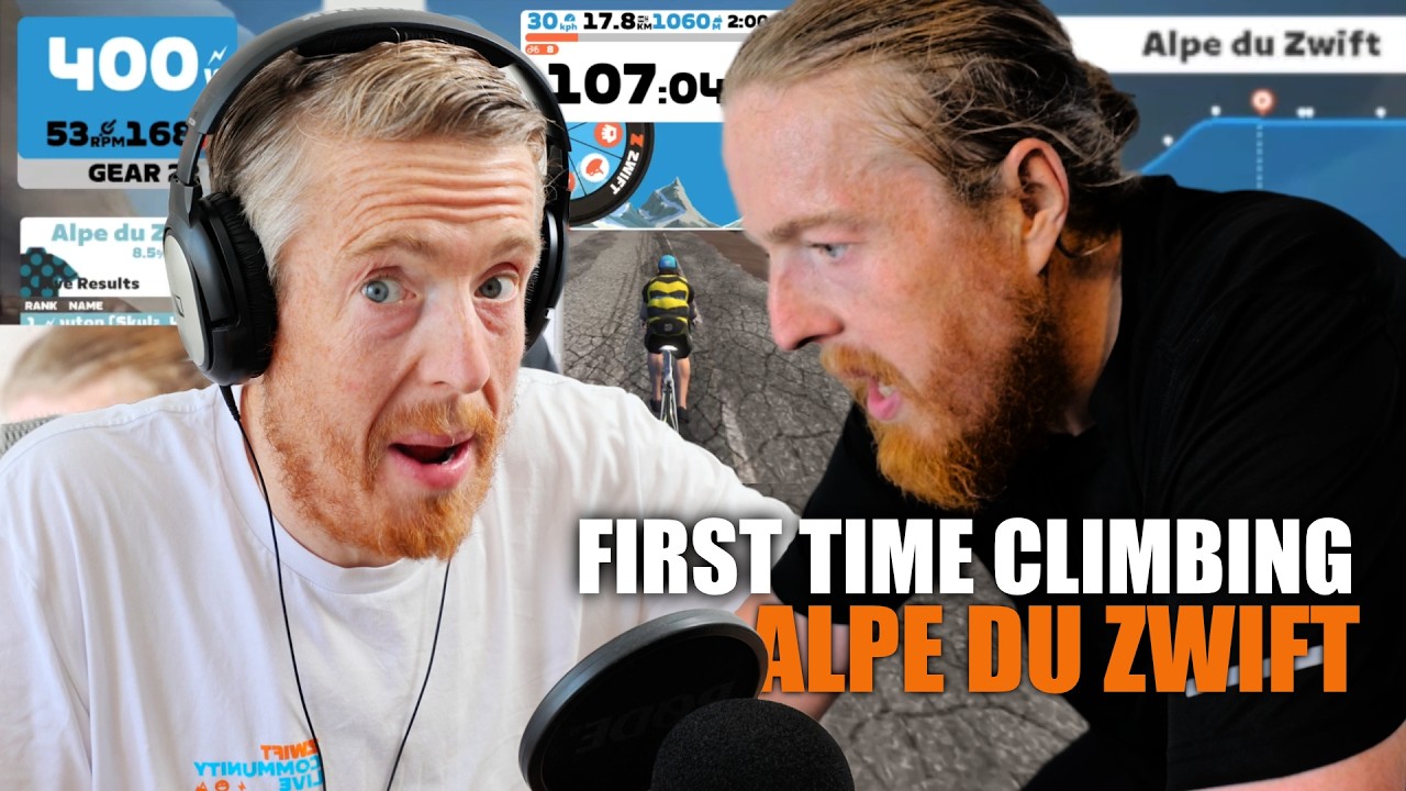 Three Years On Zwift, So I React To... MY FIRST TIME CLIMBING ALPE DU ZWIFT
