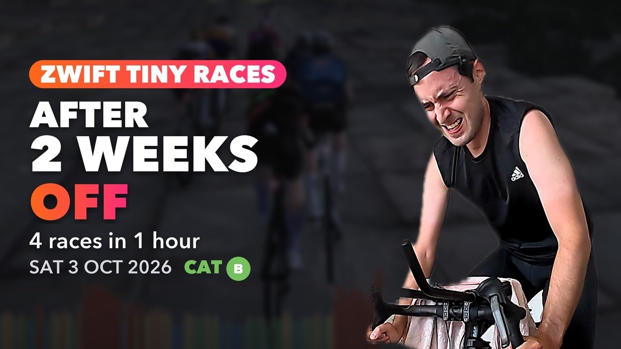 First Zwift Races After 2 Weeks Off | Tiny Races Cat B