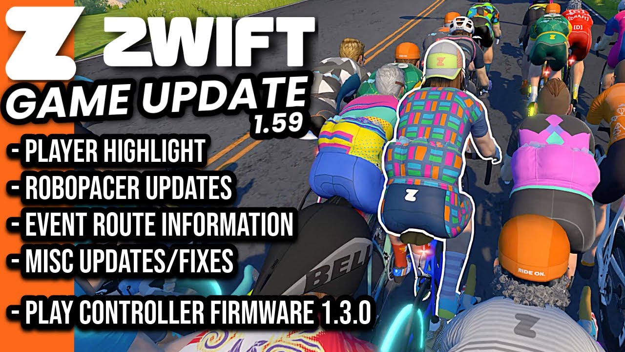 ZWIFT Game Update v1.59 // Player Highlight // New Play Controller Firmware // More