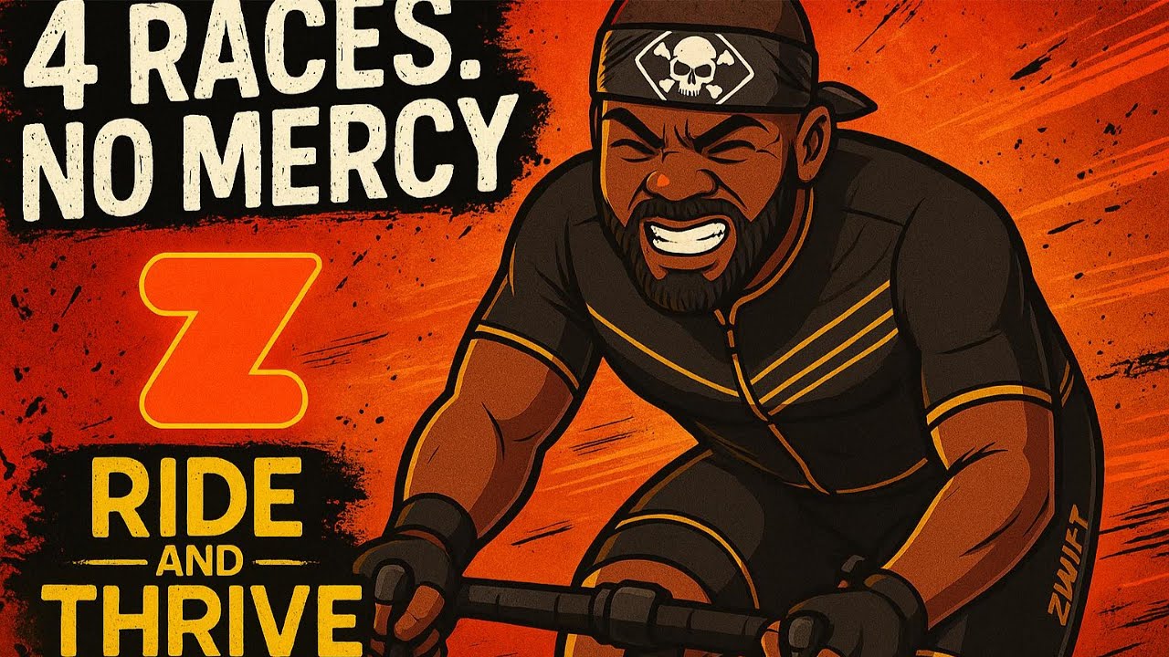 I Raced 4 Times in a Row on Zwift… What Was I Thinking?! 🤯