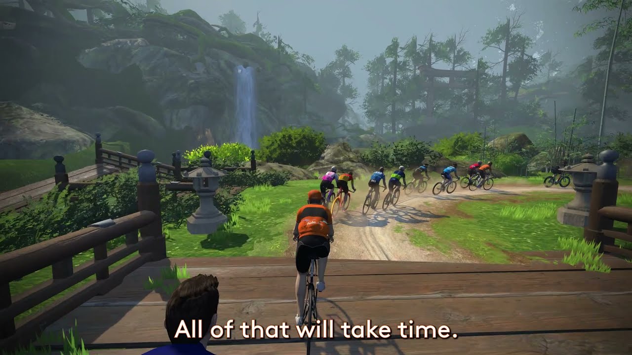 New Pack Dynamics for Zwift - A Big Change:First Ride