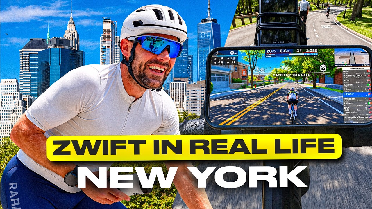 I Entered a Real Zwift Race in CENTRAL PARK New York!
