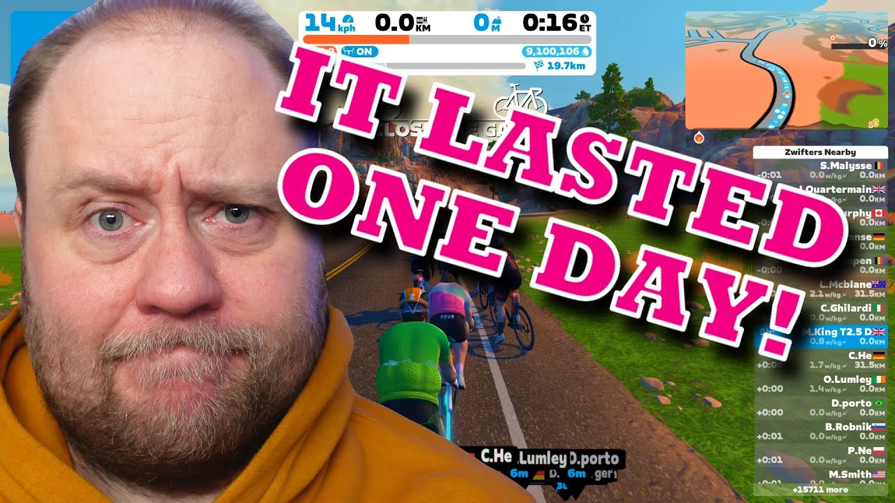 My Zwift Return Didn't Go to Plan...