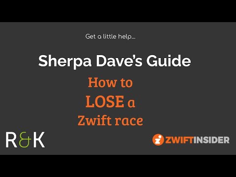 How to lose a Zwift Race - Episode 2