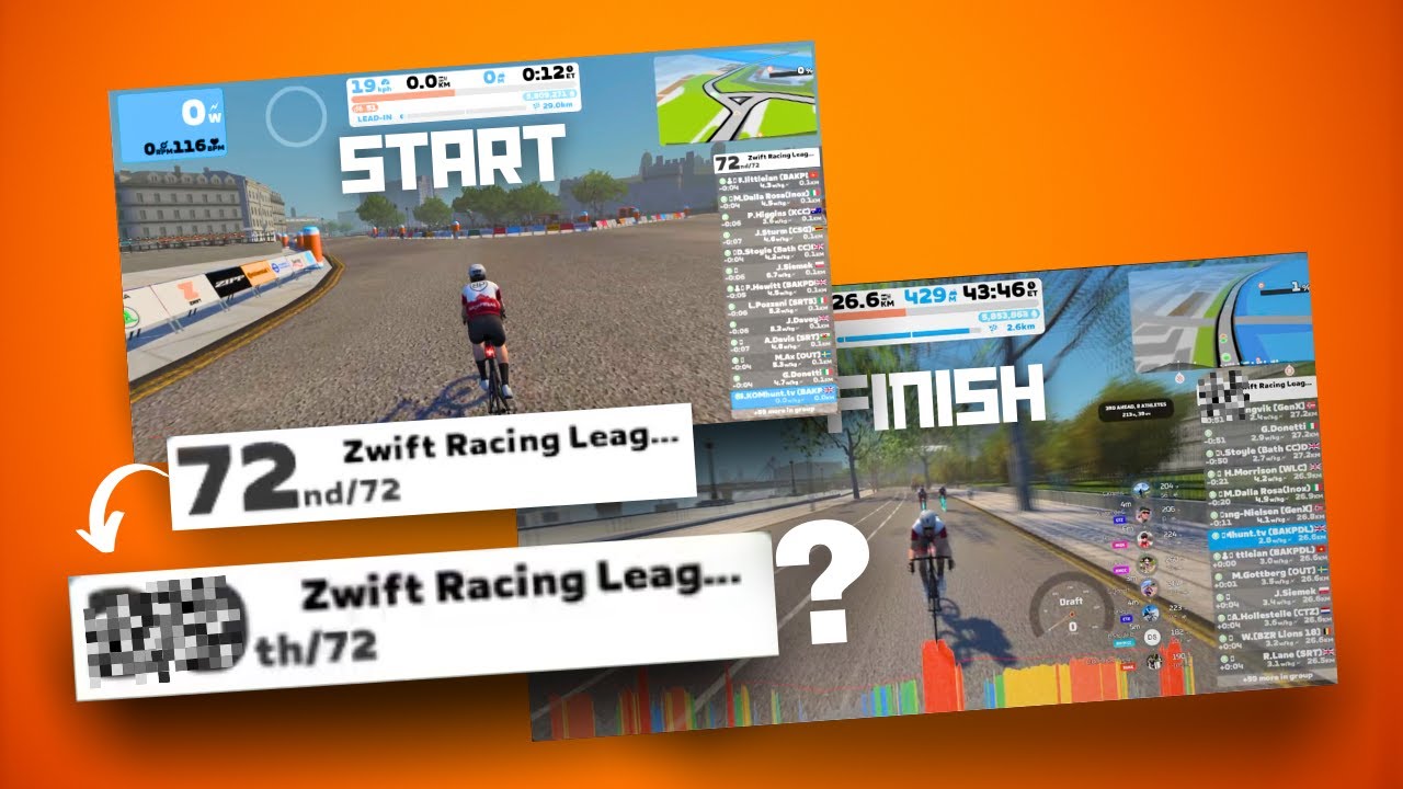I STARTED FROM THE BACK! Zwift Racing League "Highlights"