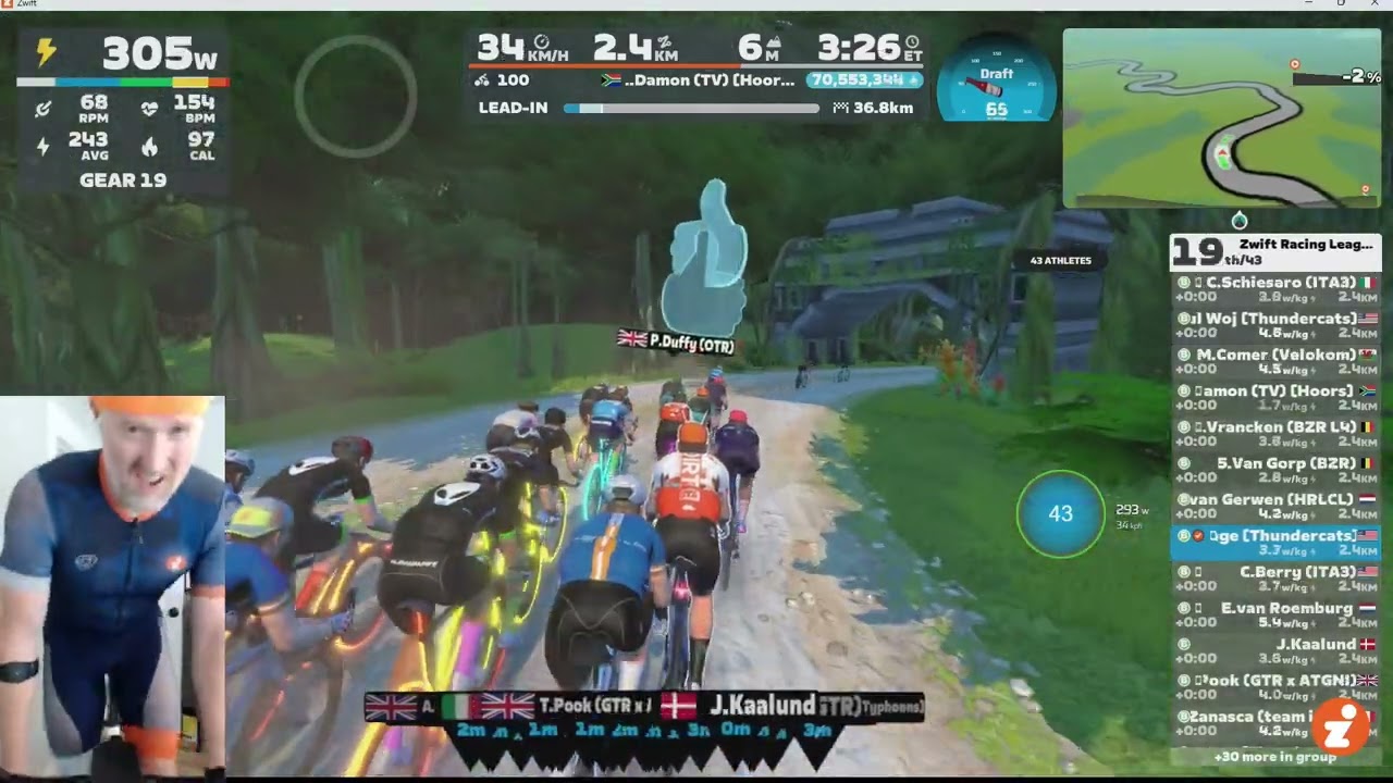 Zwift Racing League Team Win! Race 2 on Sugar Cookie - EMEA-W Southern (West) B2