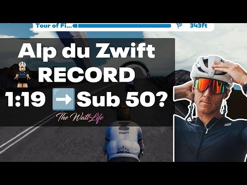 Alp du Zwift Record- Trying to break 50 mins up Alp du Zwift aged 41