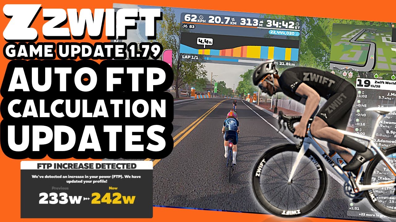 ZWIFT Game Update 1.79 - FTP Auto Calculation Updates // December 2024