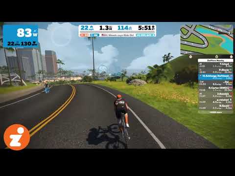 Zwift Gradient Test - does left to right lane location change the grade?