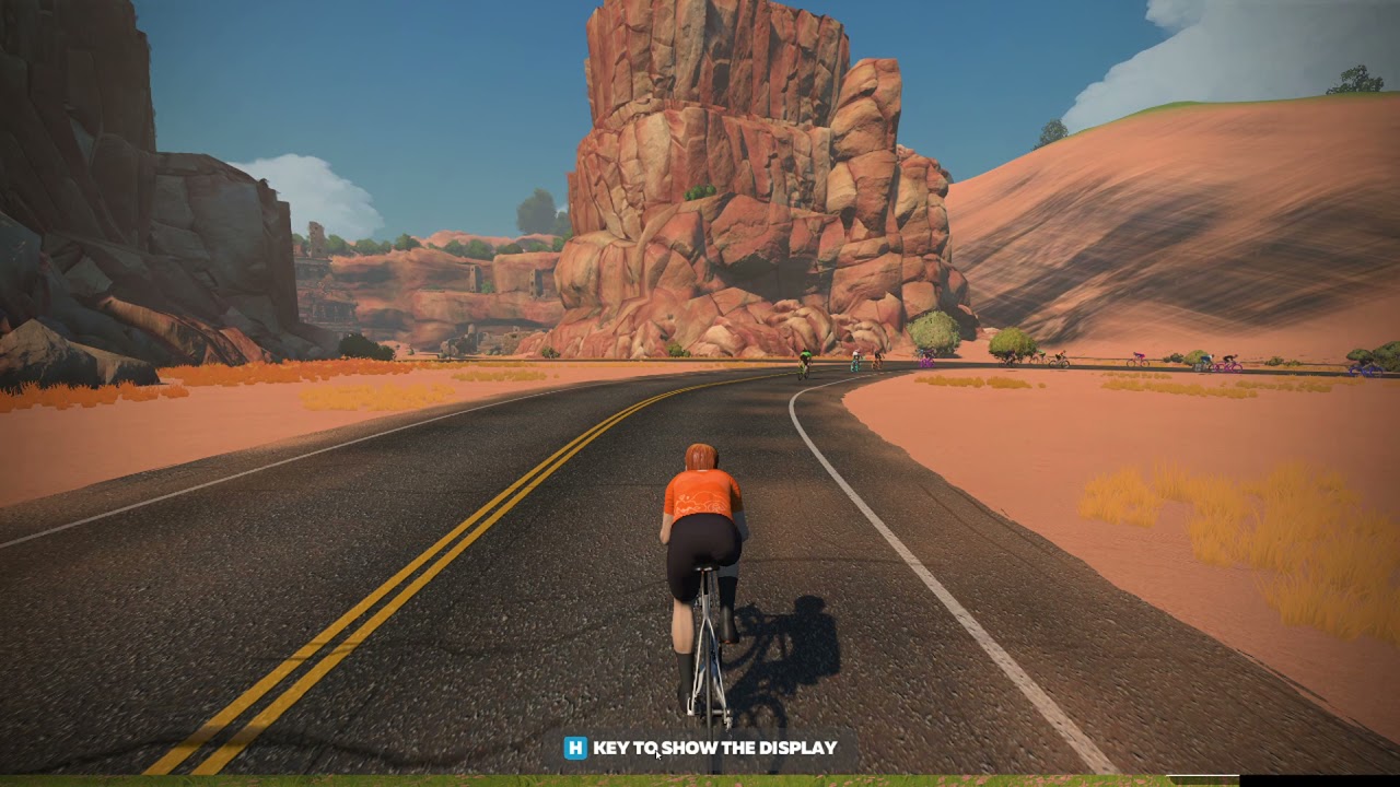 Zwift "Hide the Display Mode" Demo