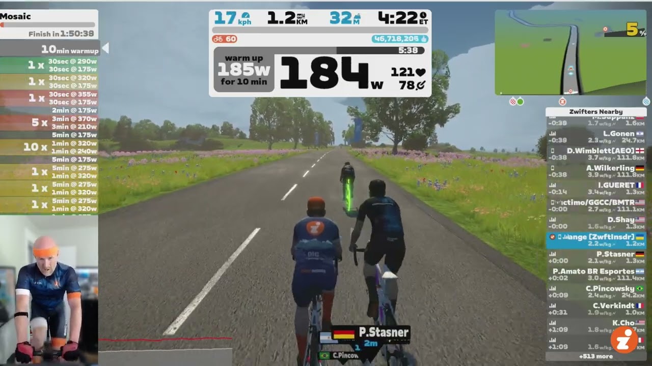 "Mosaic" Workout FAIL // Zwift "Build Me Up" Training Plan // Week 9