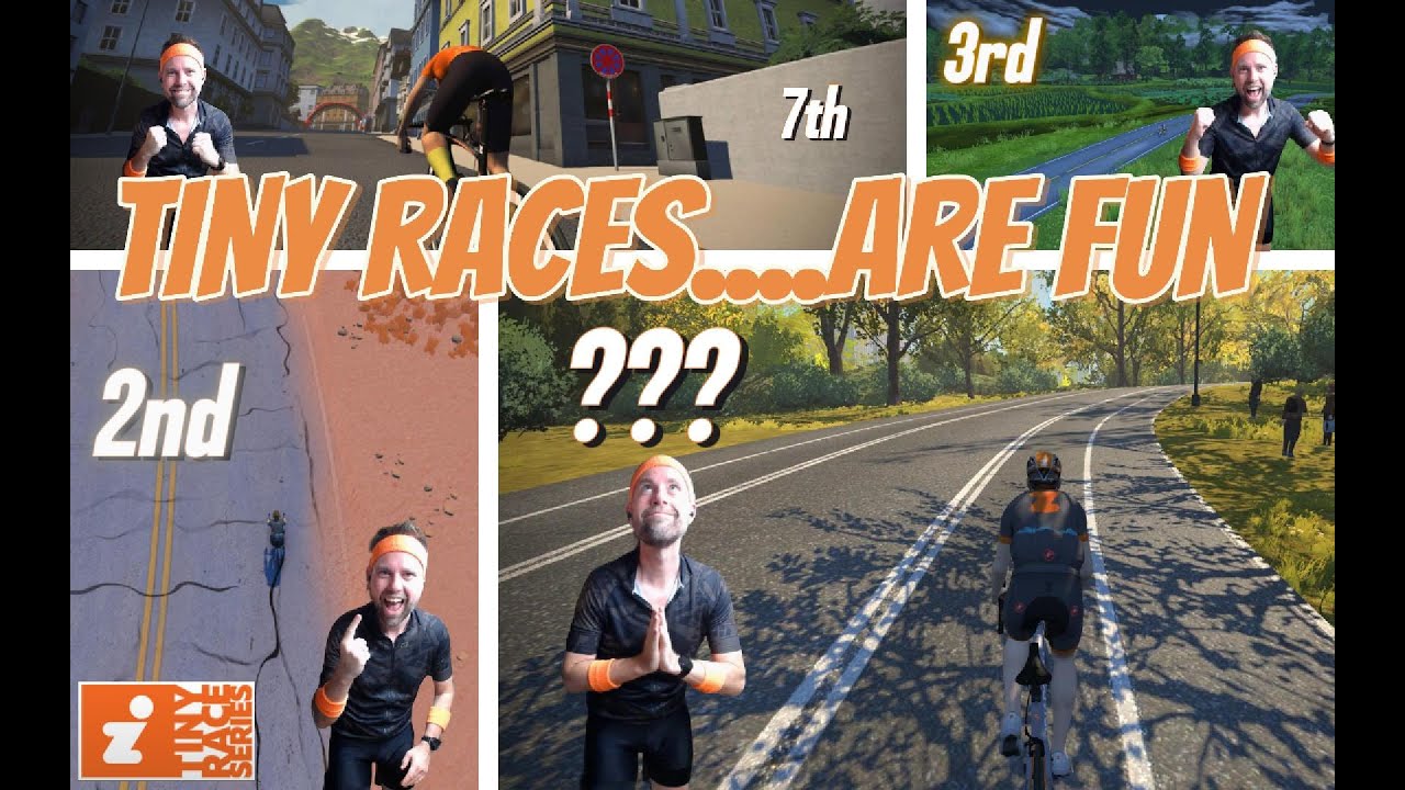 Zwift Insider Tiny Race | Tiny racing in a new format.......wow fun but intense. How did I do?
