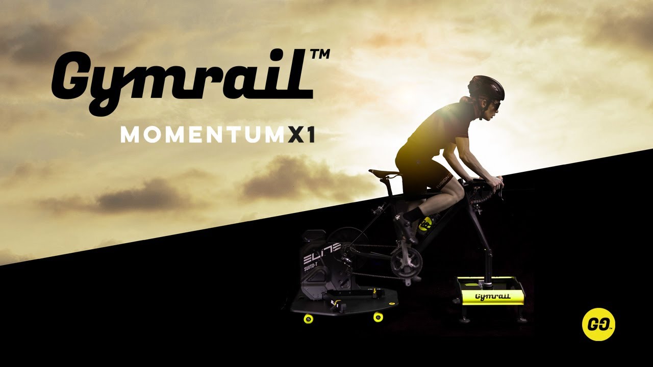 Gymrail Momentum X1 - 4d bike rocker system for professional indoor cycling training