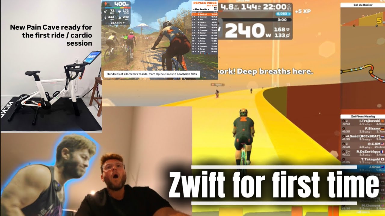 FINALLY BUILT MY ULTIMATE ZWIFT PAIN CAVE! Zwift Ride first impression.