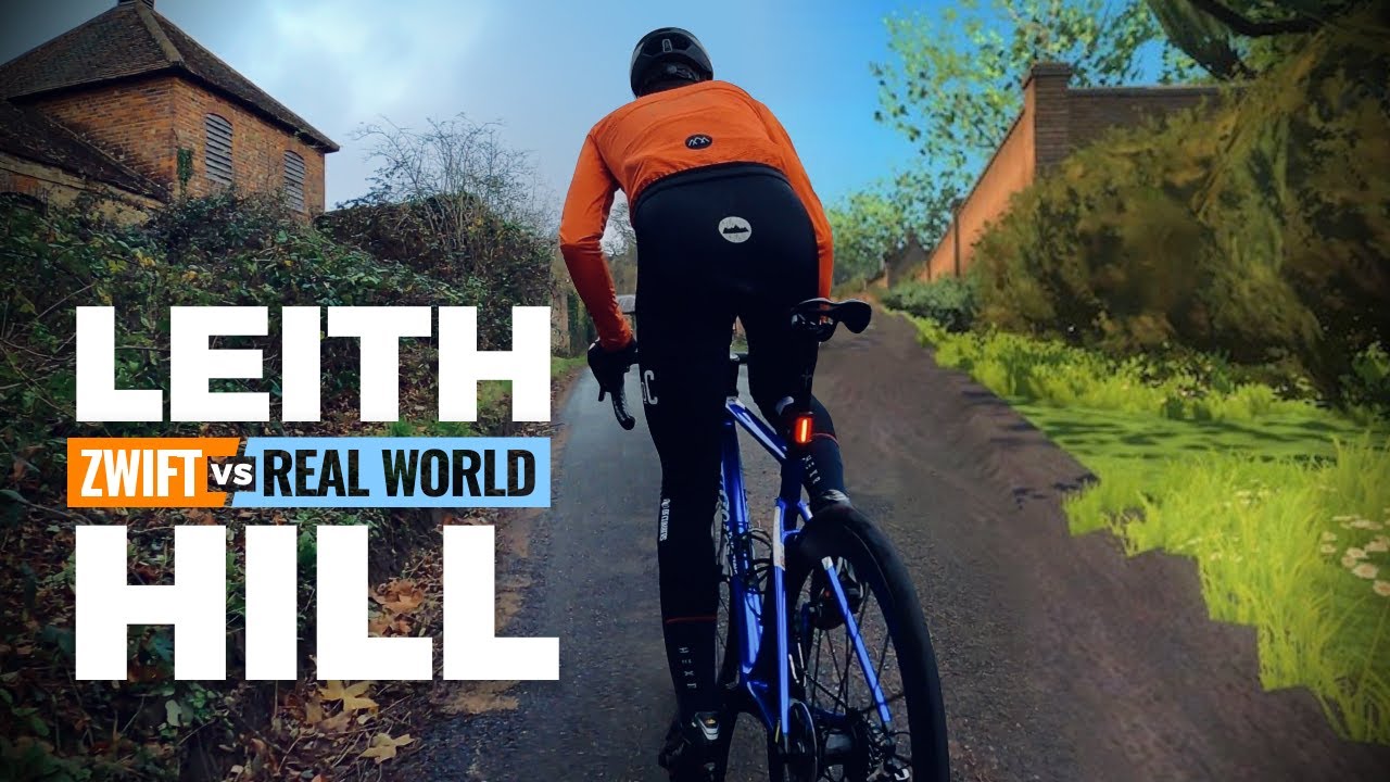 Cycling Leith Hill | Which Is Faster Zwift or Real Life ? Full Gas With Power Data & Comparison