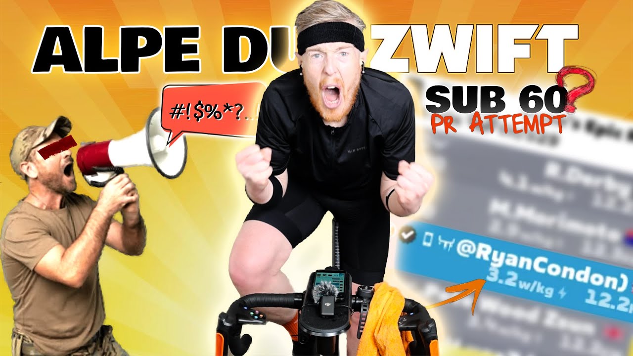 Can I climb ALPE DU ZWIFT under an hour?