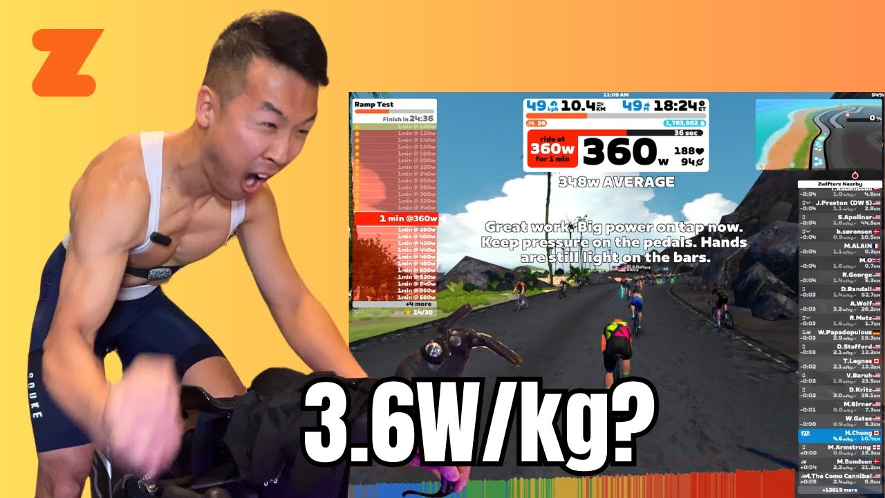 New FTP AGAIN - 2 Month Training Progress Zwift Ramp Test