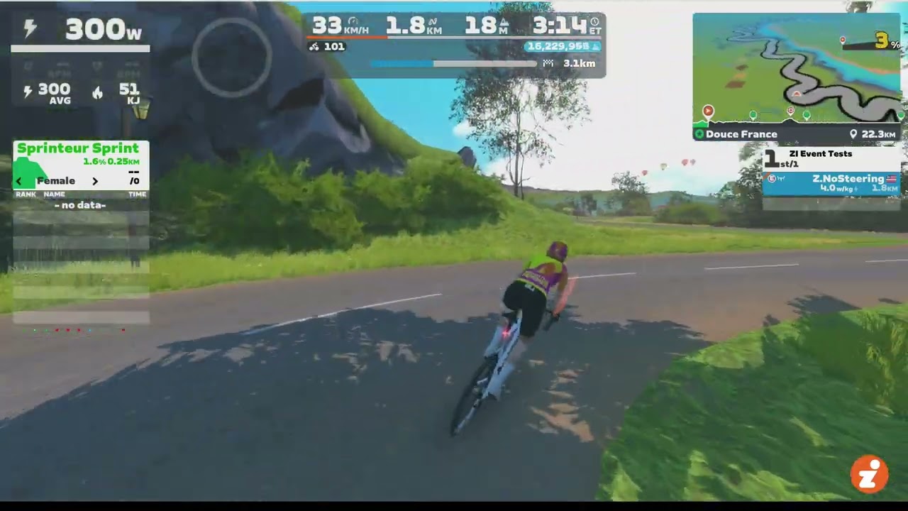Steering Optimal Line In a Distance-Based Event