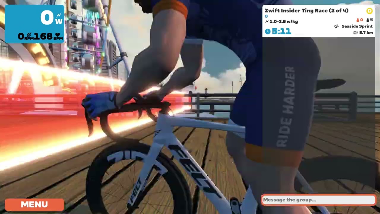 Zwift - Race: Zwift Insider Tiny Races (1,2,3,4) (D) 20240107 Zone 3 on Seaside Sprint in Watopia