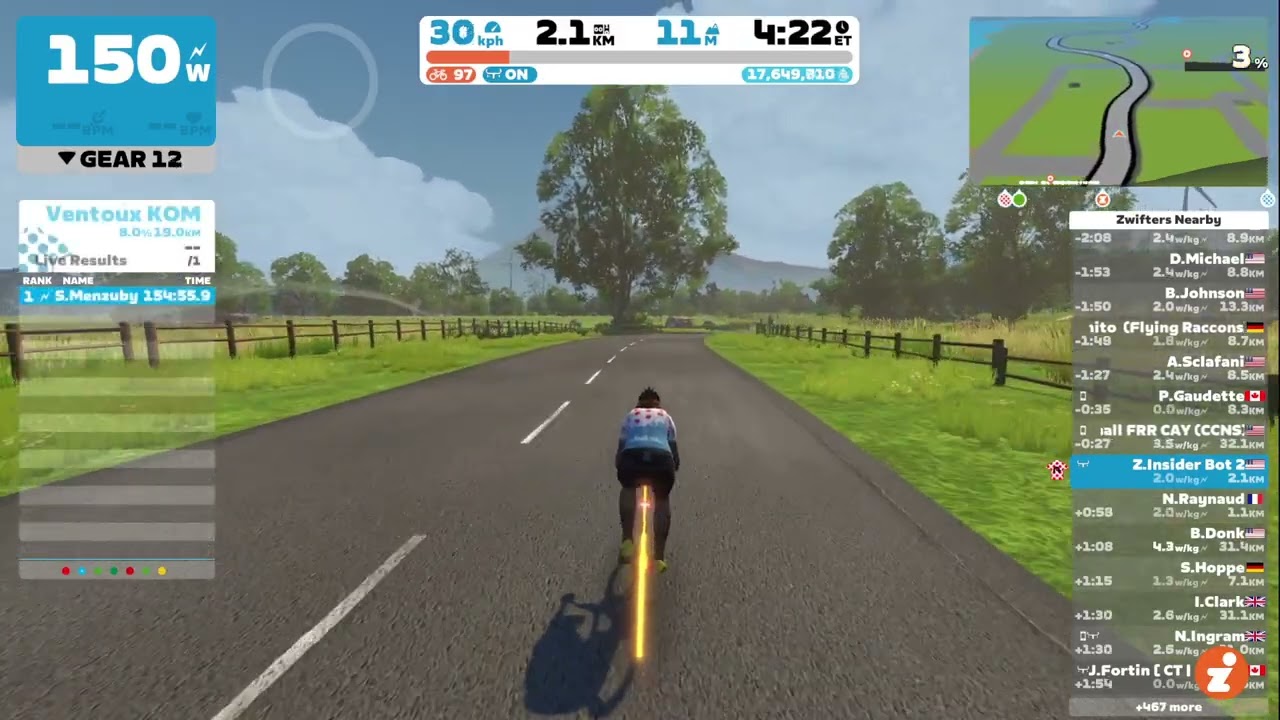 Zwift Virtual Shifting Sound Effect