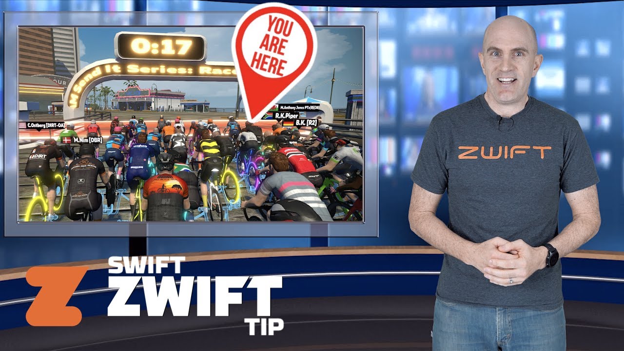 Swift Zwift Tip: How to Start in the Front Group of Zwift Events!