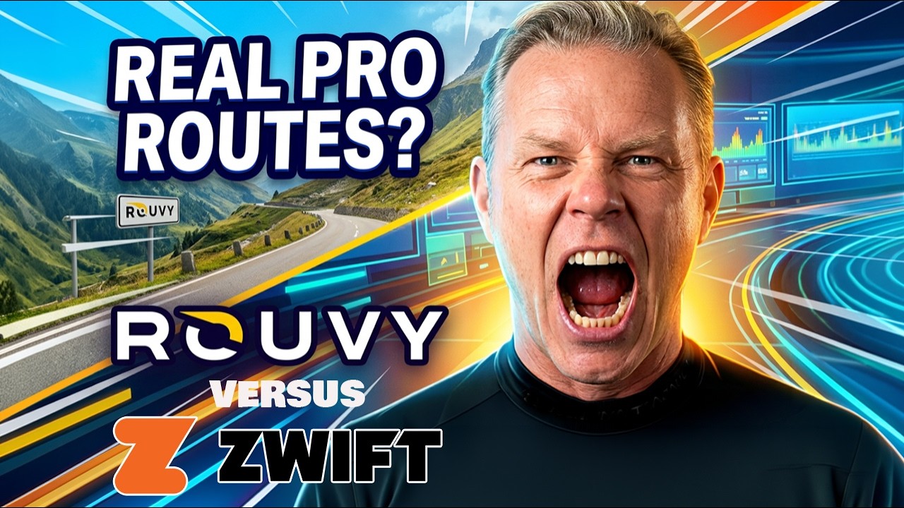 Real Pro Routes! Racing on Rouvy versus Zwift