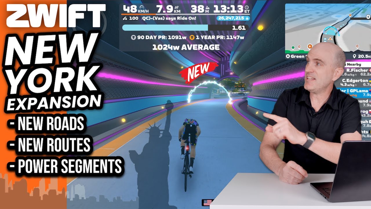 ZWIFT New York Expansion & NEW Power Segment Feature
