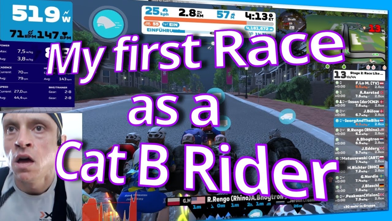 Zwift Racing in Category B - What is possible for the new guy?