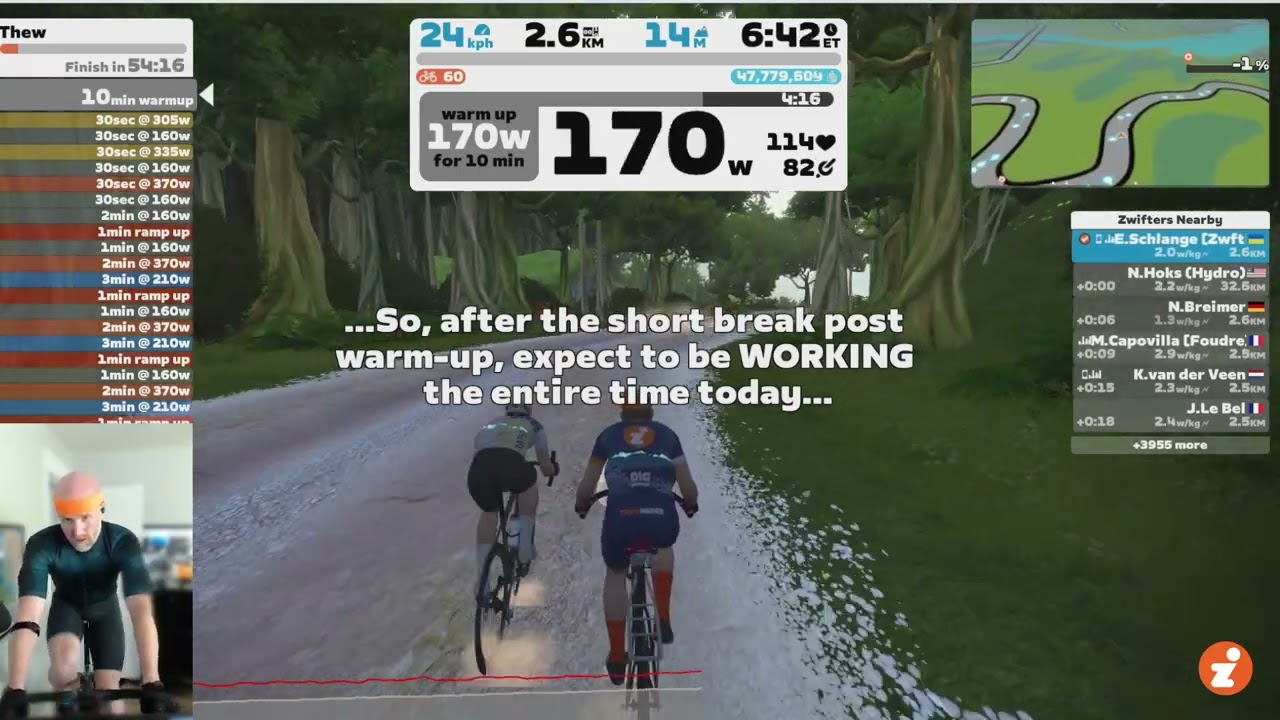 "Thew" Workout // Zwift "Build Me Up" Training Plan // Week 11
