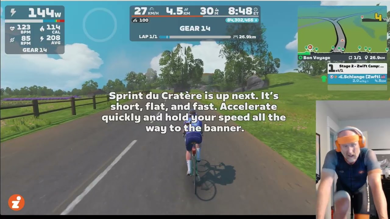 Zwift Camp: Build, Stage 2: Anaerobic Capacity on Bon Voyage