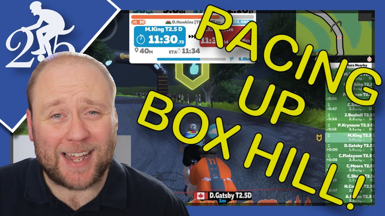 It's handicap race time - Up Box Hill!!! | My Zwift journey from D to C Category
