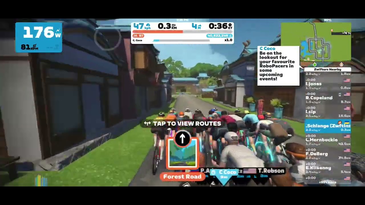 Zwift video snippet sample