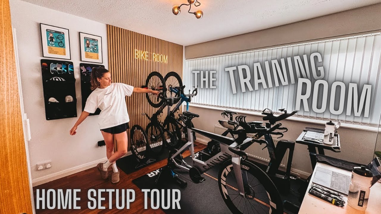 Home Training Setup Tour - What It Takes to Train Like a Pro Triathlete